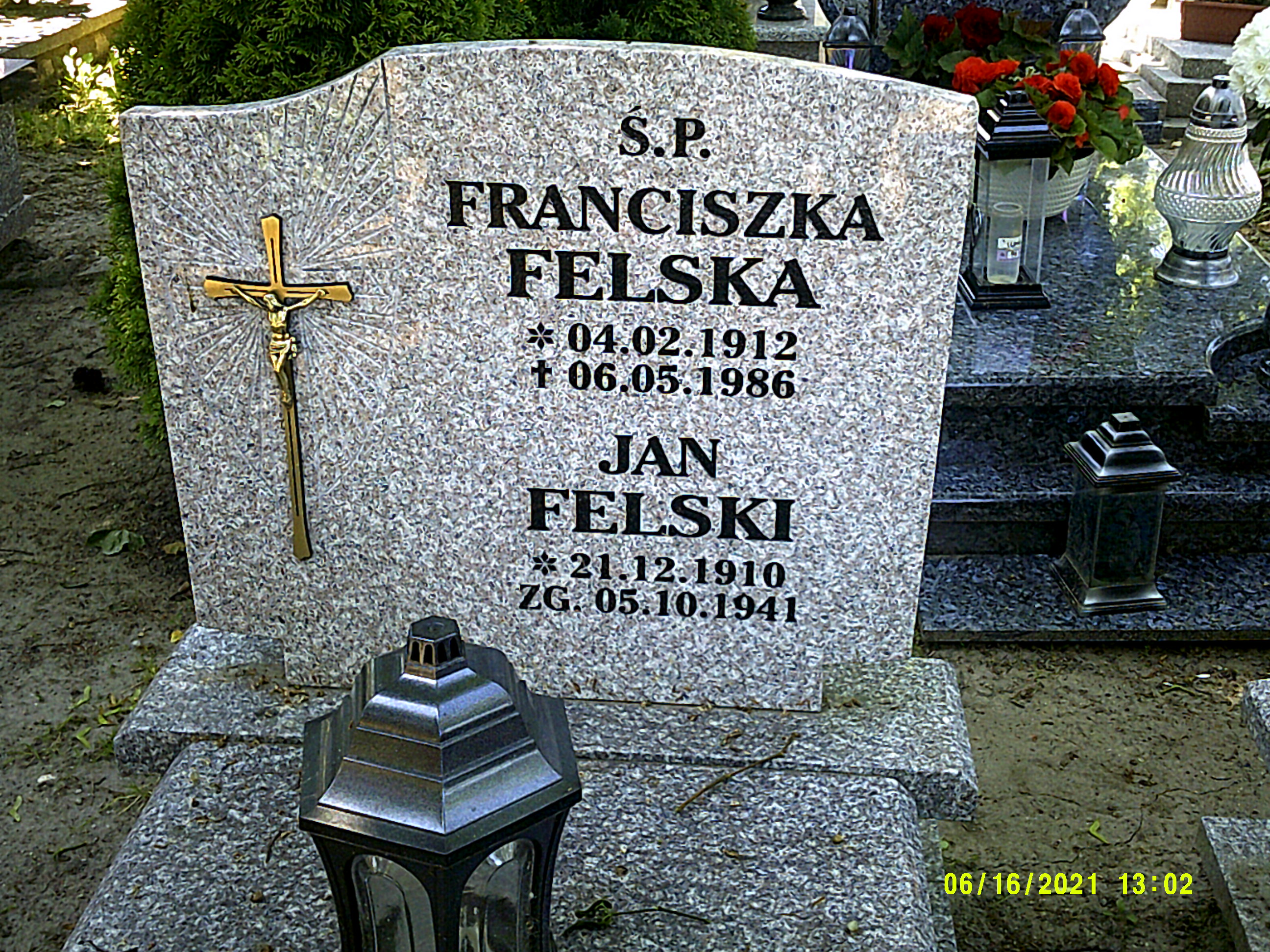 Jan Felski 1910 Biskupiec - Grobonet - Wyszukiwarka osób pochowanych