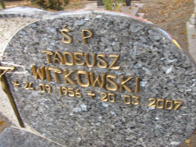 Tadeusz Witkowski 1956 Biskupiec - Grobonet - Wyszukiwarka osób pochowanych