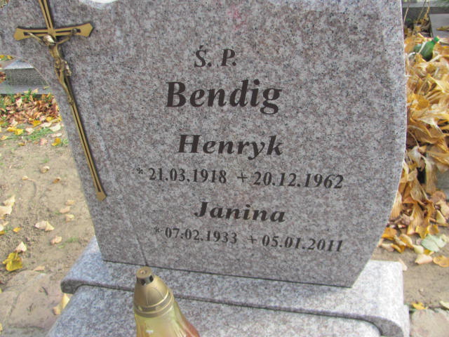 Henryk Bendig  1918 Biskupiec - Grobonet - Wyszukiwarka osób pochowanych